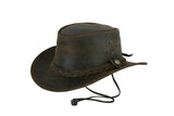 Cappello da cowboy marrone in stile western Leatherick