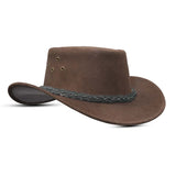 Sombrero de cuero estilo australiano Leatherick
