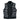 Inside view of SOA Pre White Diamond Waistcoat featuring black satin liner with white paisley print and wired zipper pocket.