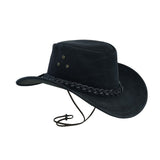 Leatherick – Schwarzer Cowboyhut aus Leder