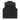Men's Heartbeat Stitch Charcoal Denim & Leather Biker Waistcoat