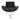 Laser Engraved Royal-Skull Design Black Bush Leather Hat