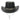 Black Floral Plated Pattern Leather Hat