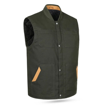 Men’s Durado Green Canvas Cotton Vest