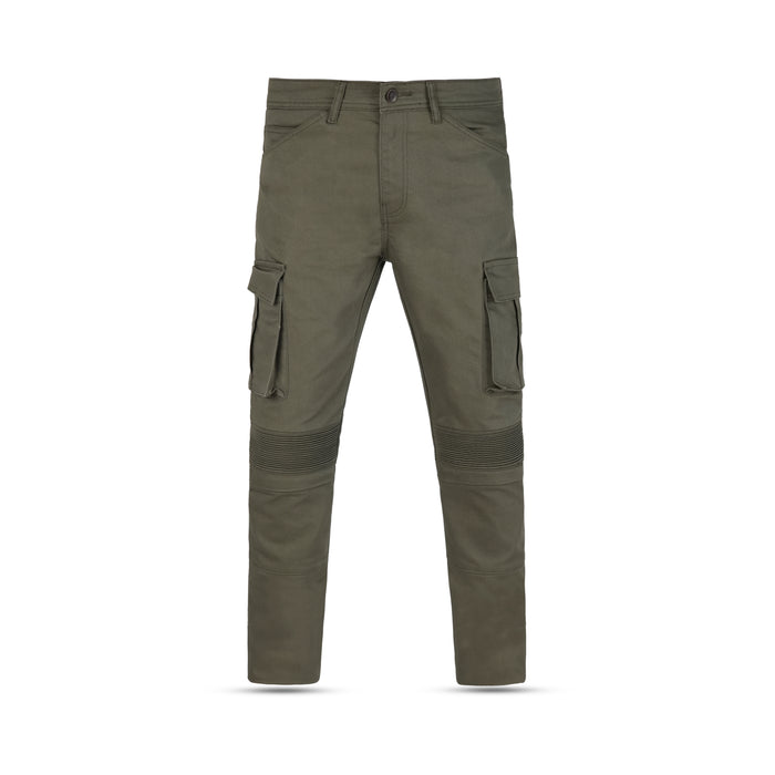 Leatherick Single Layer Olive Cargo Trouser - CE Certified