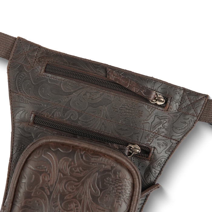 Motorcycle Leather Thigh Leg Bag