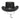 Chapeau de brousse Western Outback de style australien en daim véritable marron foncé