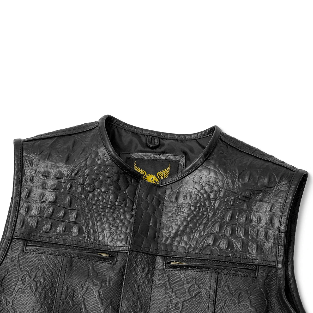 Custom leather vest gallery image