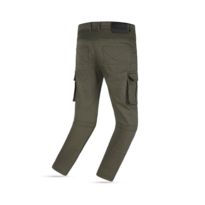 Leatherick Single Layer Olive Cargo Trouser - CE Certified