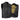 Leatherick Men’s SOA Leather Biker Vest with Back Protector