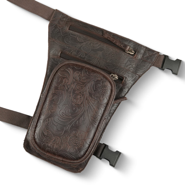 Motorcycle Leather Thigh Leg Bag
