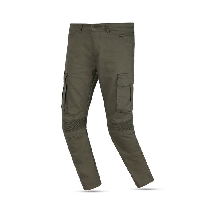 Leatherick Single Layer Olive Cargo Trouser - CE Certified