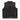 Men's Heartbeat Stitch Charcoal Denim & Leather Biker Waistcoat