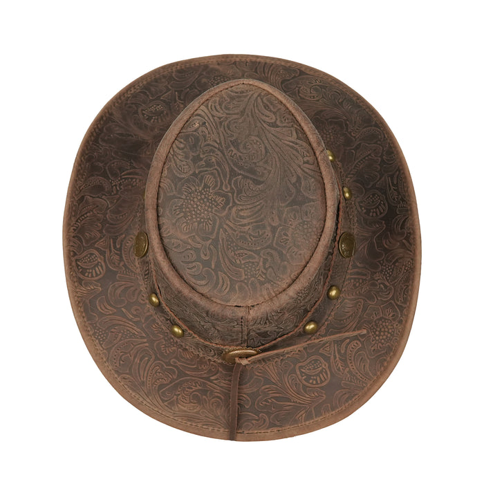 Floral Light Brown 1014 Hat