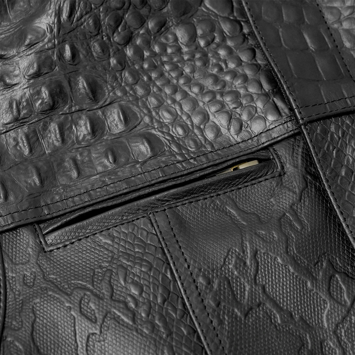 Custom leather vest gallery image