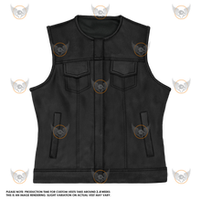 Damen SOA Style Custom Biker Weste