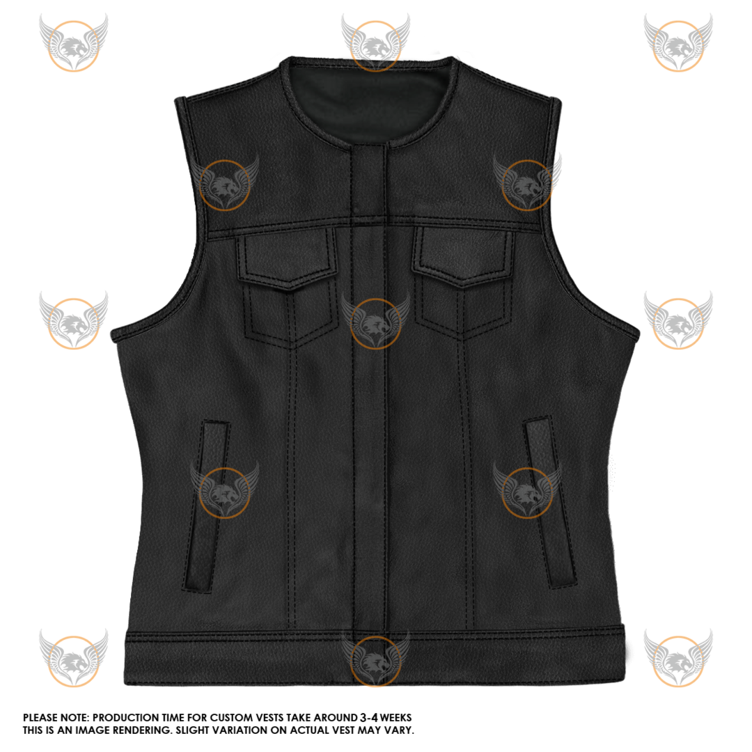 Damen SOA Style Custom Biker Weste