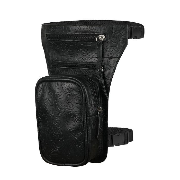Motorcycle Leather Thigh Leg Bag