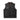 Men's Heartbeat Stitch Charcoal Denim & Leather Biker Waistcoat