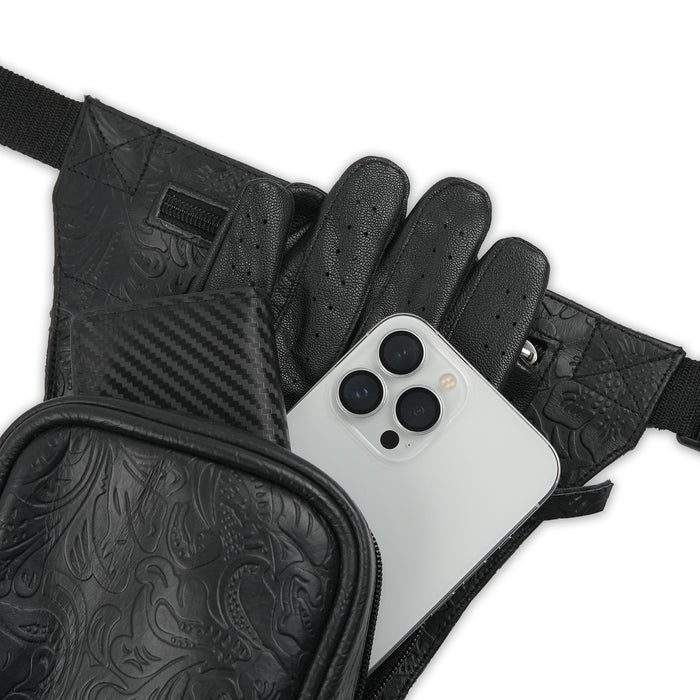Motorcycle Leather Thigh Leg Bag