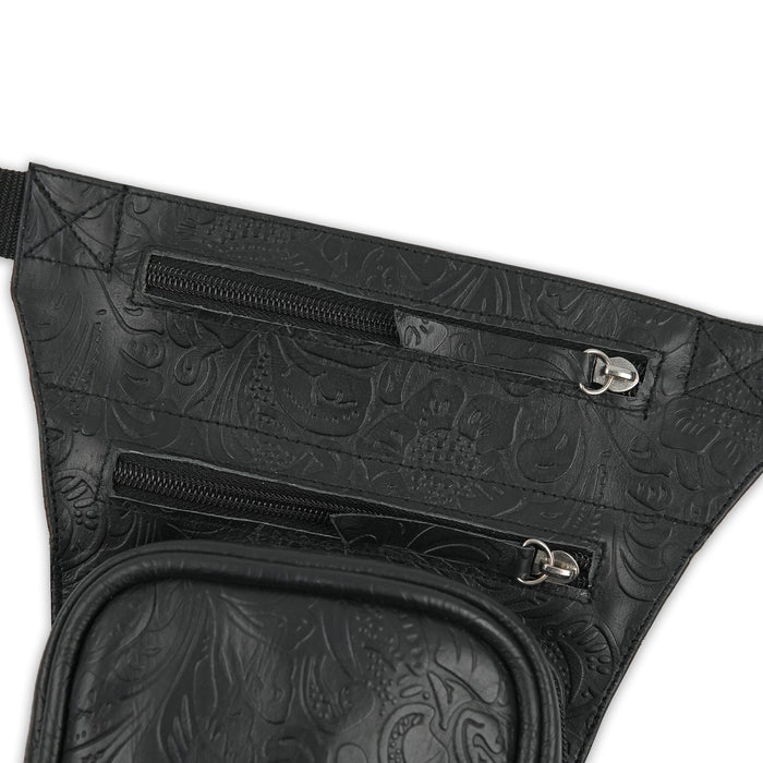 Motorcycle Leather Thigh Leg Bag