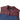 Mens Oxblood Leather and Blue Denim Waistcoat