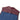 Mens Oxblood Leather and Blue Denim Waistcoat