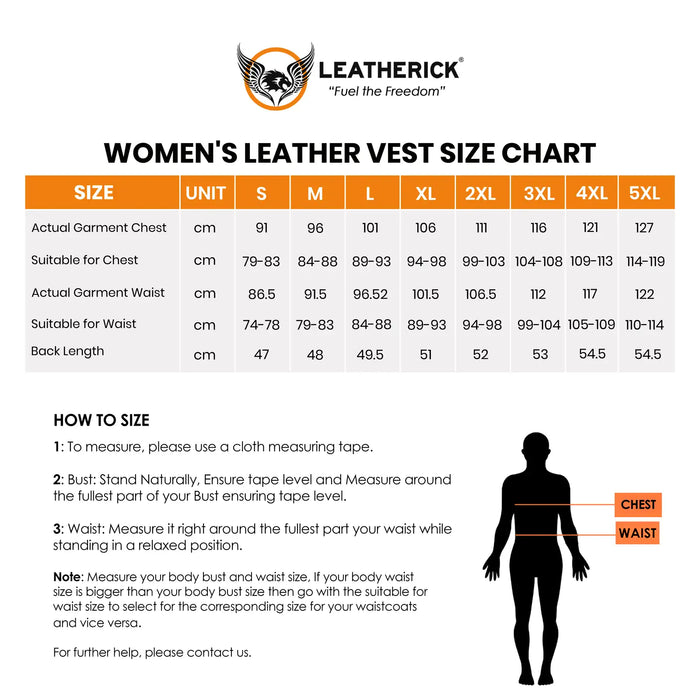 Leatherick Black Classic Biker Leather Vest