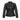 LadiesBlackLeatherJacketFront Image