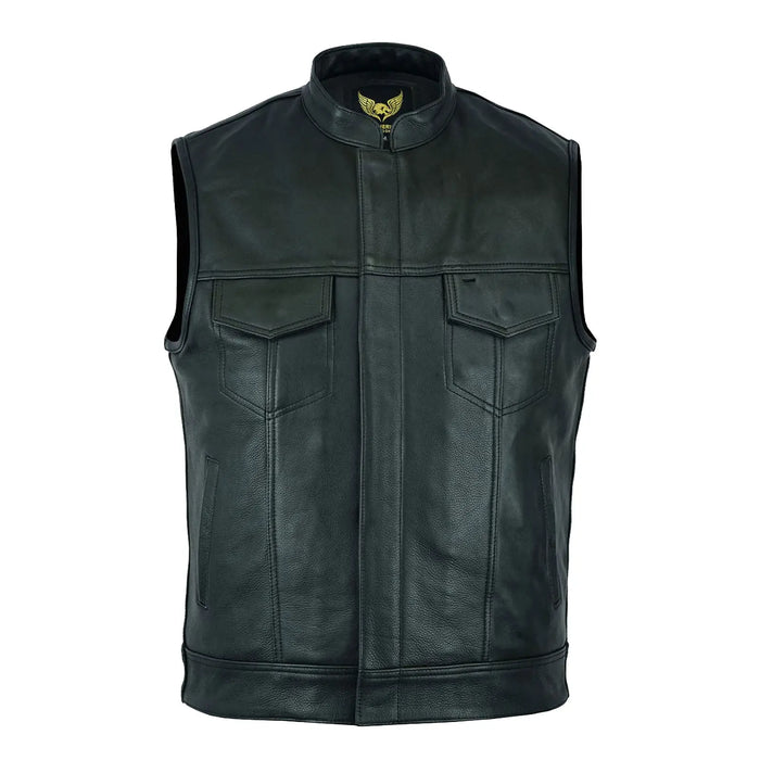 Leatherick Anarchy Club Inspired Leather Vest Leatherick