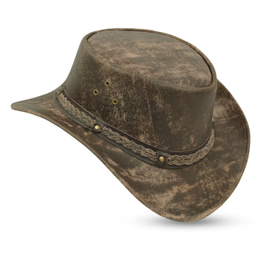 Leatherick Western Outback Leather Hat