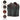 Mens Black Leather Vest – Red Diamond Stitch