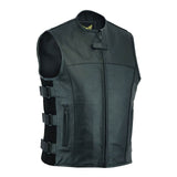 Men’s SWAT Style Biker Leather Vest