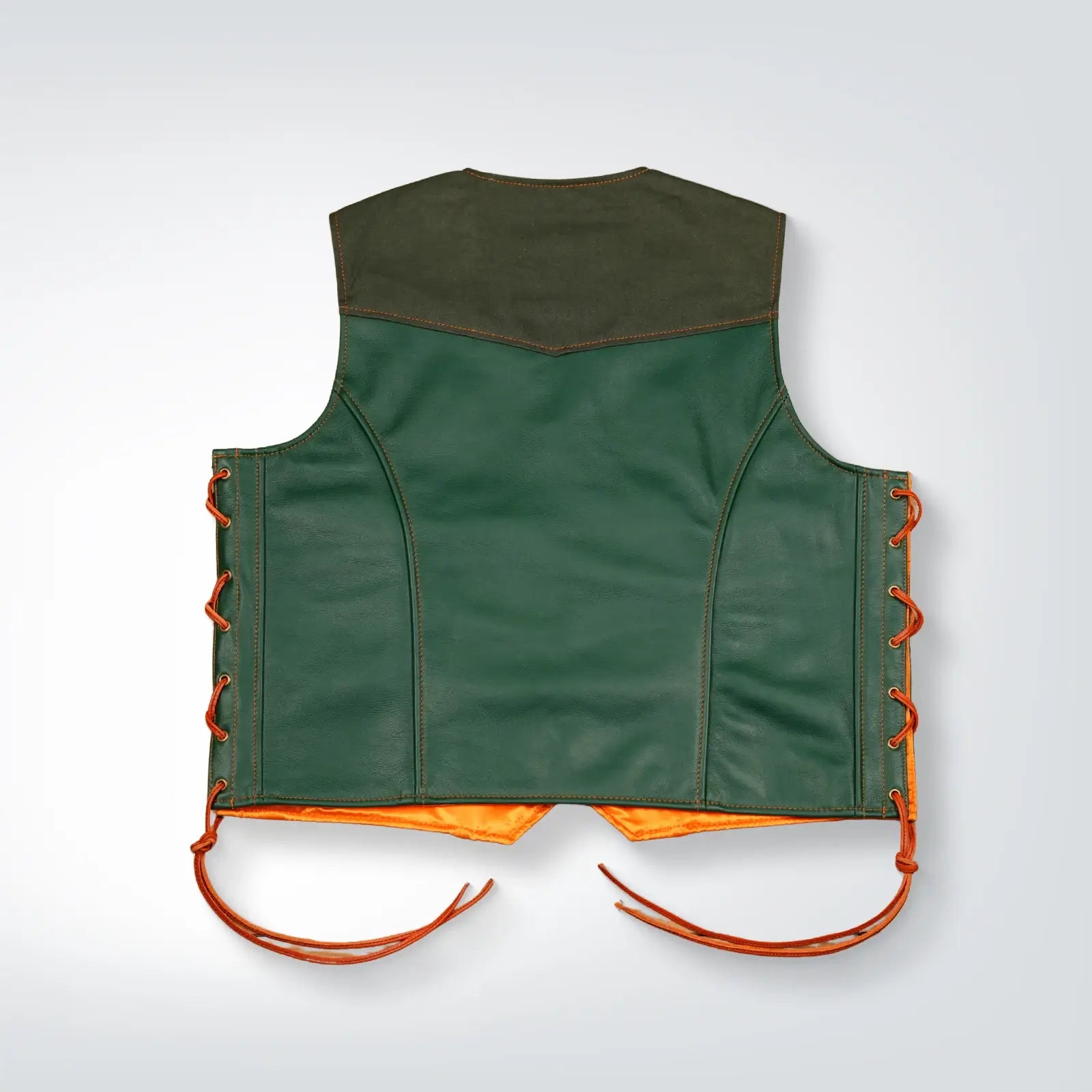 Custom Classic Premium Leather Biker Waistcoat for Men