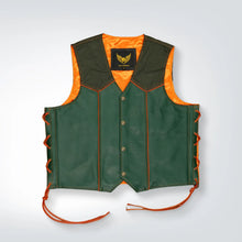 Custom Classic Premium Leather Biker Waistcoat for Men