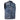 Men's Motorcycle Fashion Vest - Denim, Stonewash, Faded Style