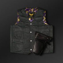 Custom Classic Premium Leather Biker Waistcoat for Men