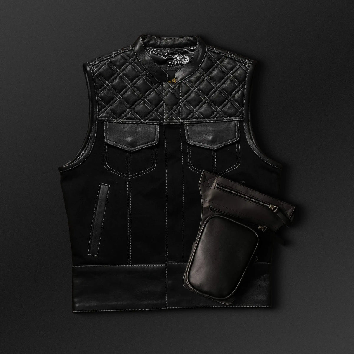 Ladies SOA Style Custom Biker Vest
