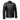 Side view of Black Hooper Men's Leather Jacket.