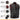 Gilet in pelle con cuciture a diamante rosso Leatherick