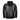 Victor Black Leather Jacket Hoodie Back
