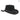 Leatherick Western Black Suede Leather Cowboy Hat