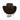 Leatherick Dark Brown Suede Braided Leather Hat